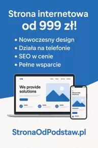 Profesjonalne Strony Internetowe od 999 zł – StronaOdPodstaw.pl